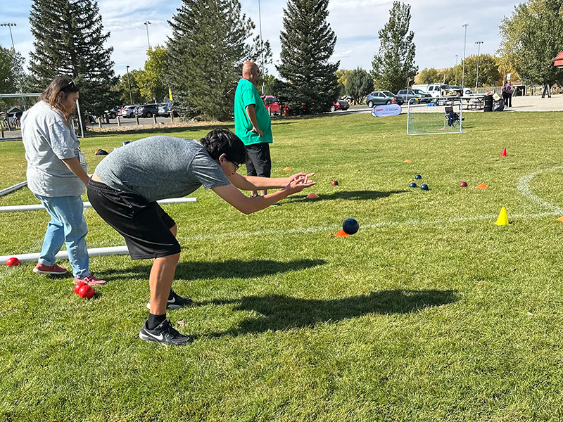 Students enjoying outside Special Olympic events