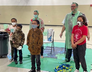 teachers getting slimed