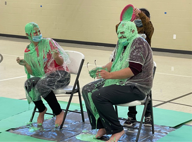 Teachers getting slimed